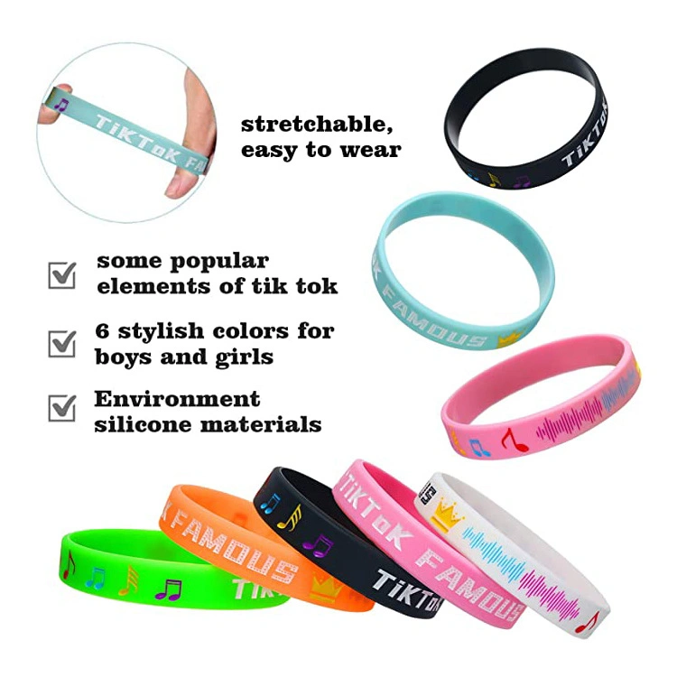 Silicone Bracelet Custom Party Gift Promotional Gifts Bracelets for Girls and Boys