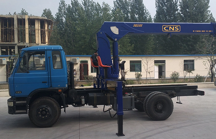 12 Ton CE ISO Certificate Hydraulic Straight Arm Truck Mounted Stiff Telescopic Boom Crane Lorry Crane with Remote Control Manipulator Customized for Sale