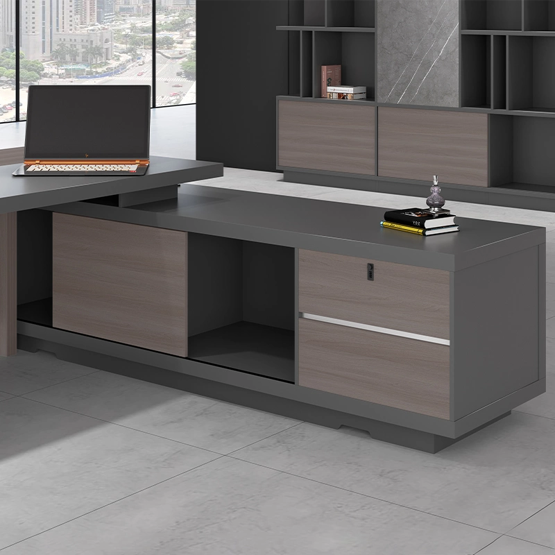 New Product L-Shaped Industrial Style Executive Office Desk Furniture