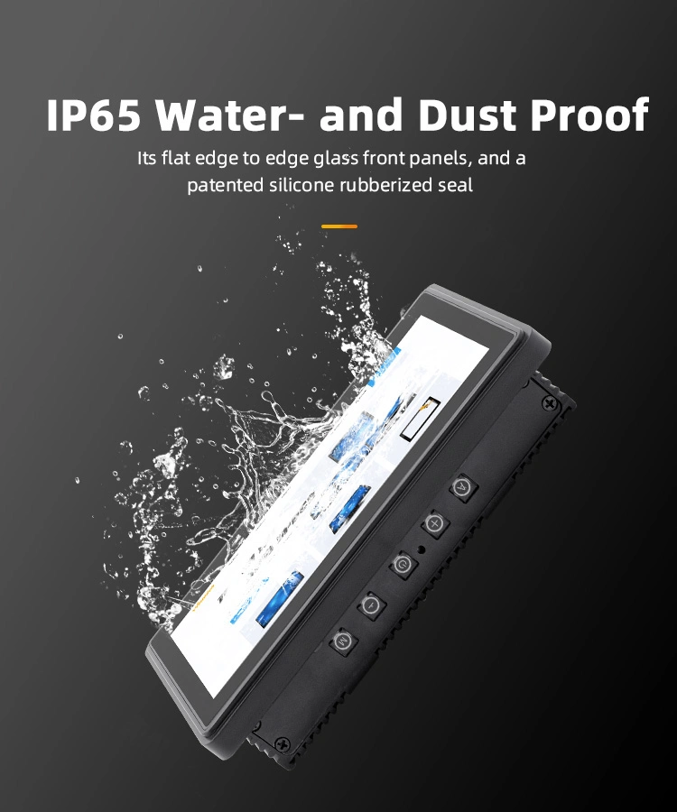 10.1-Inch Industrial Embedded IP65 Waterproof Flat-Panel Capacitive Touch Display