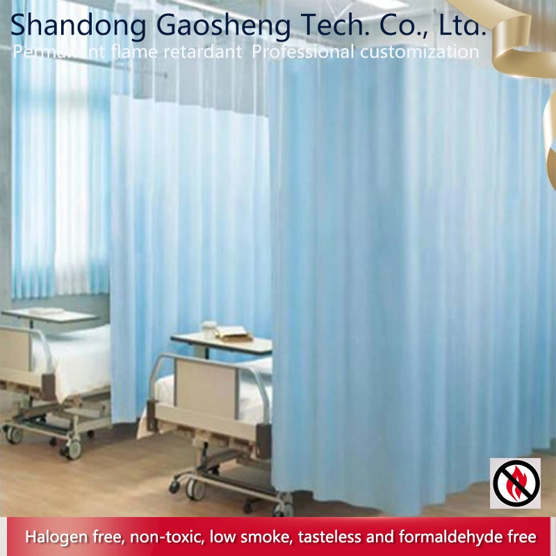100% Polyester Hospital Clinic Flame Retardant Curtain Fabric for Hospitals Beds