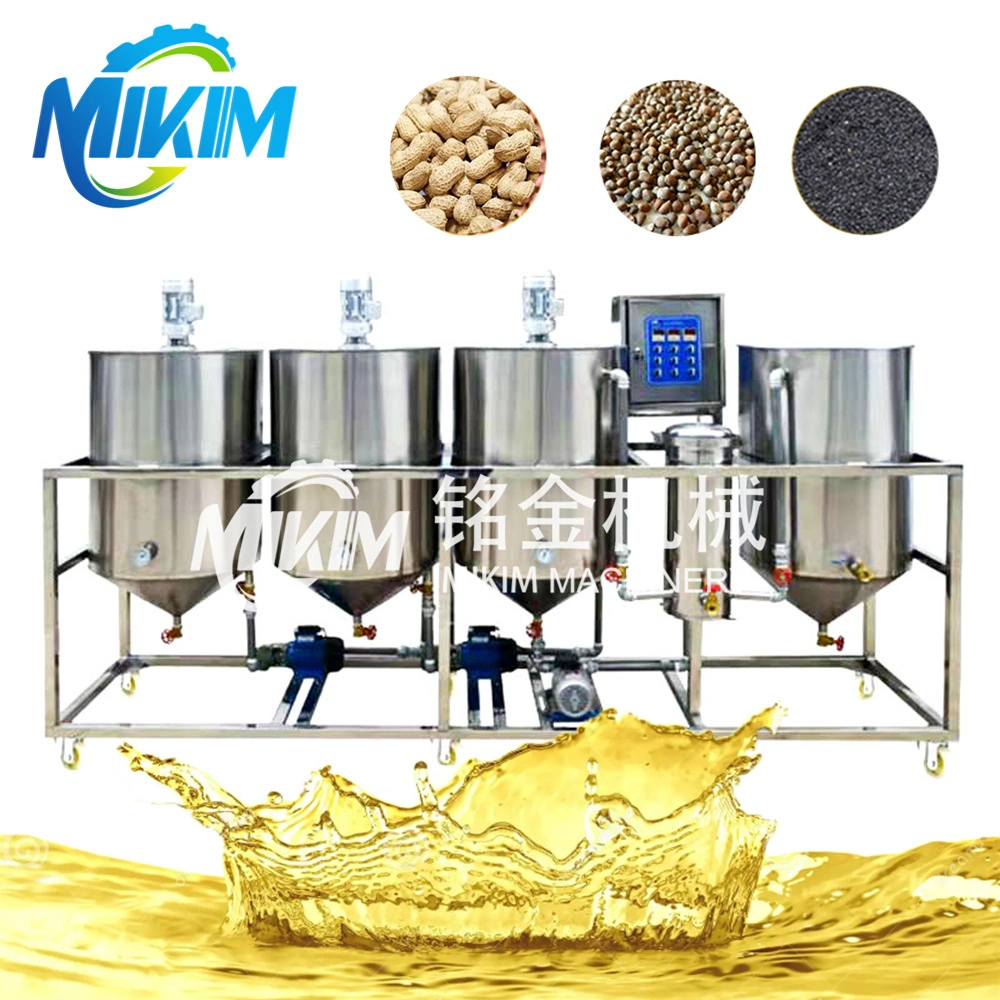 Seyabean Coconut Peanuts Seed Oil Refinery Production Line Manufacturer Edible Cooking Oil Extraction Machinery Refining Processing Machine of Palm Oil