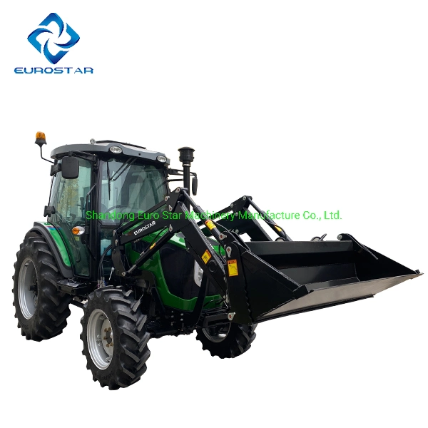 Euro V Engine Wheel Tractor 4WD Tractor Small Tractor Mini Tractor Agricultural Machinery Manufacturer for Orchard Small Farm Paddy Lawn Big Garden