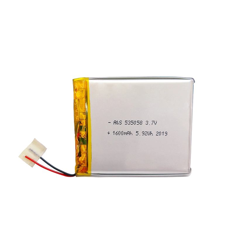 Lithium Battery 535058 Rechargeable Li-Polymer Batteries Soft Cell 3.7V 1600mAh