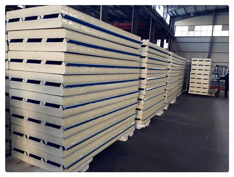 Anti Fire PU Sandwich Panel Wall Roof Panels Decoration Material