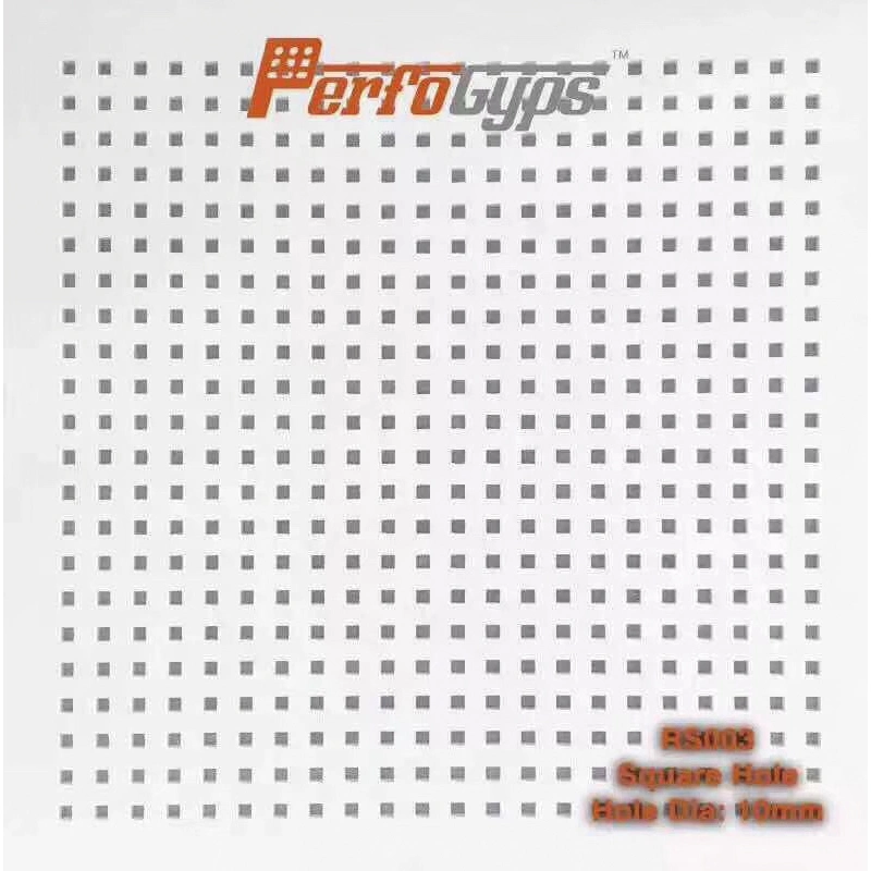 Perforated Acoustic Gypsum Tile Royal Perforated Soundproof Gypsum Ceiling Tiles