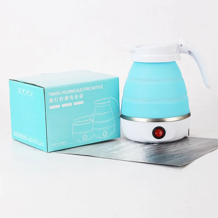 Горячая продажа Портативные домашние складные складные малые электрические Чайник для путешествий складной кухонный чайник Силиконовый электрический чайник
