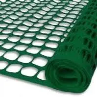 Colorful Plastic Snow Fence, Plastic Square Netting, Safety Warning