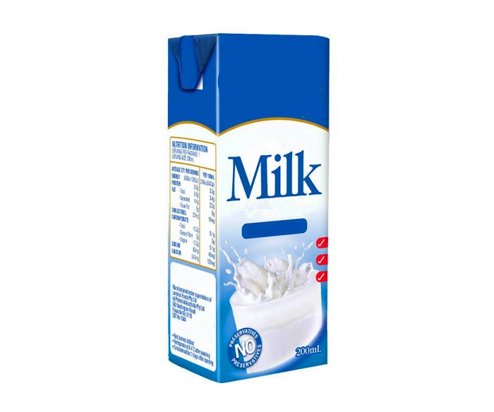 Carton de lait en papier de 250 ml, carton de papier Kraft