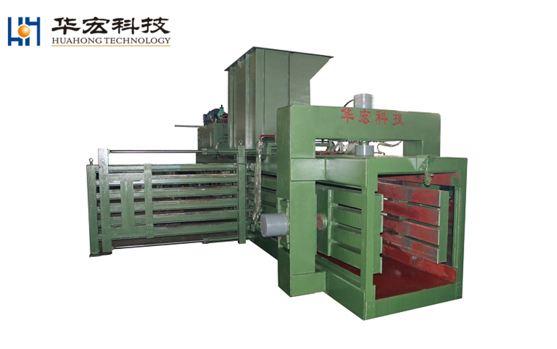 Waste Plastic Recycling Cardboard Paper Horzontal Baler Machine