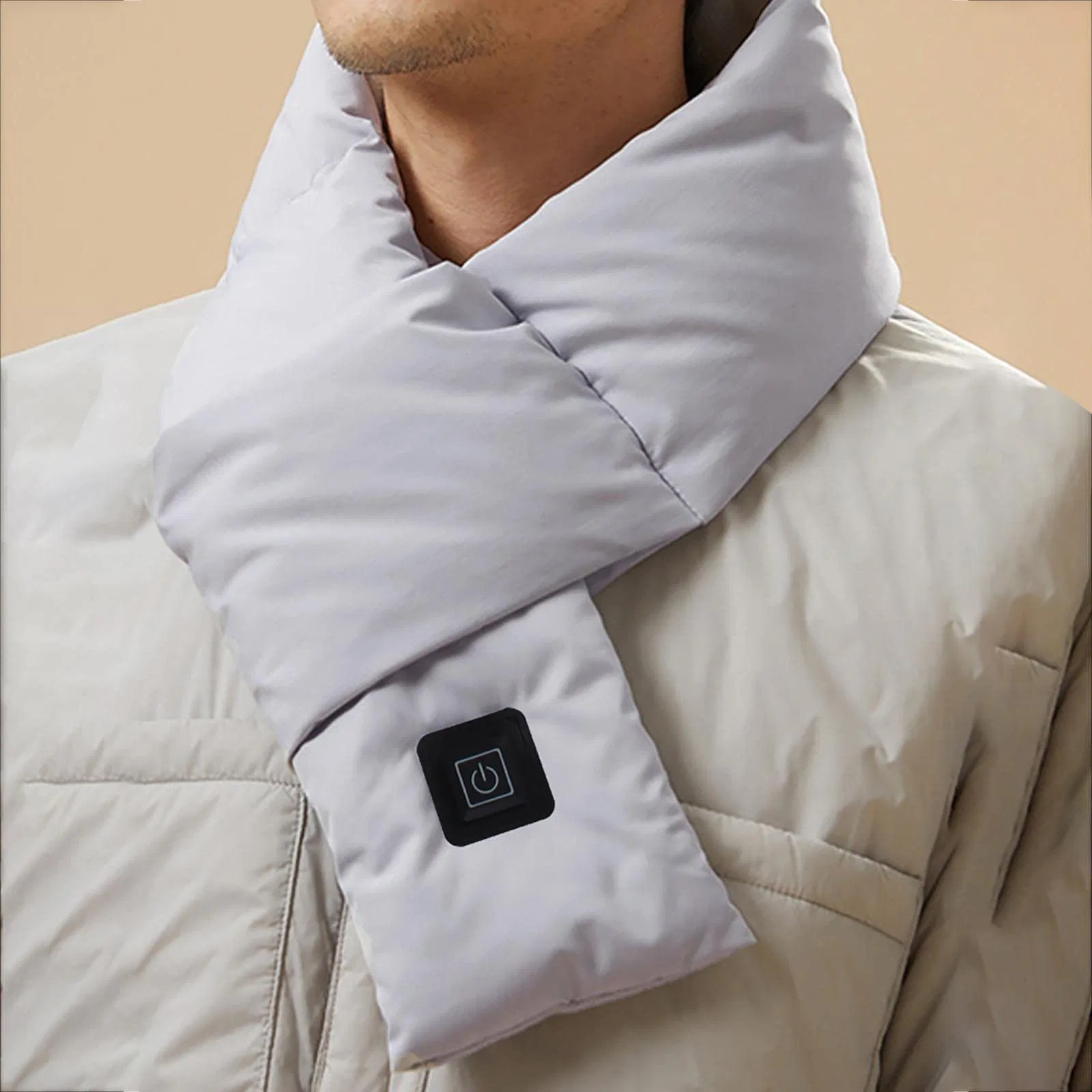 Soft USB Rechargeable Heated Scarf Massage Neck Wrap