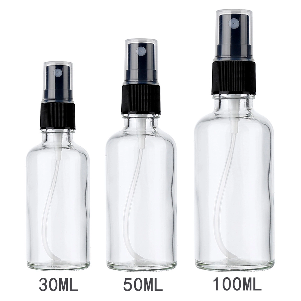 Wholesale/Supplier 30ml 50ml 100ml Medical or Cosmetic Amber Glass Spray Bottle