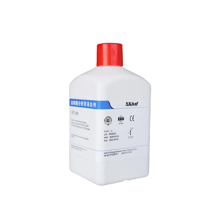 Consumíveis para analisador de hematologia Lya-3 Lyse 200ml/500ml/1L/4L para DysMind D5-CRP/Dh76/Dh56