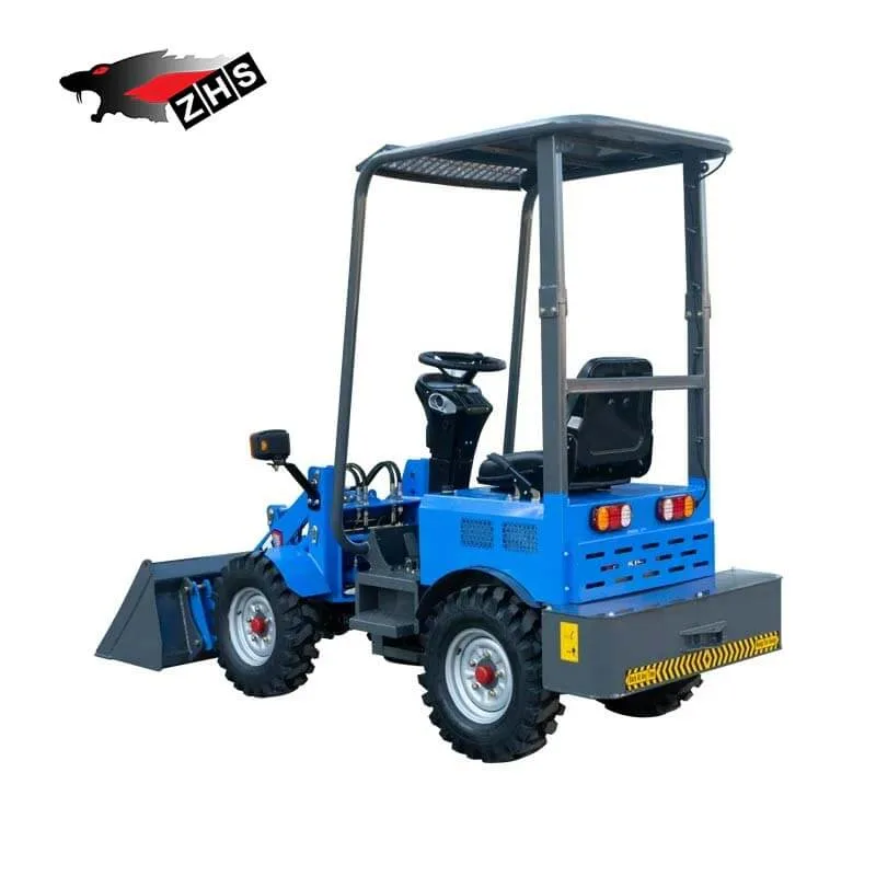 New Design Battery Power Electric 400kg 600kg 1500kg Mini Small Wheel Loader Front End Loader Electric Loader with CE Certificate