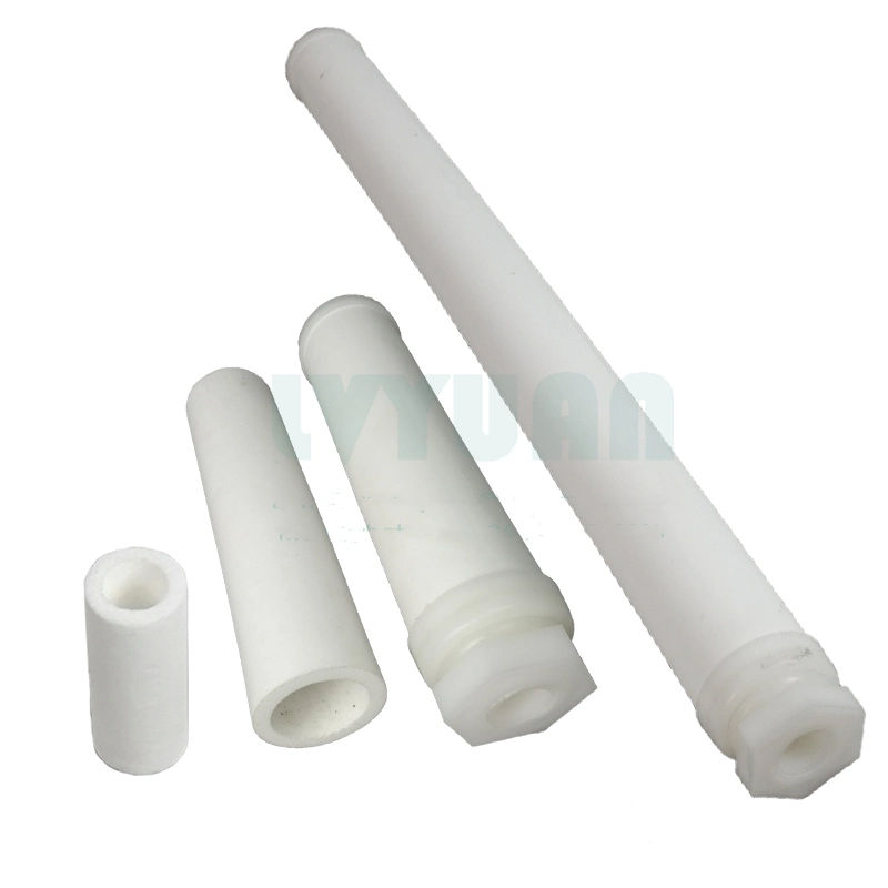 Varilla de filtro de polvo sinterizado micrones PE Filtro de Cartucho plástico poroso para filtración del filtro químico
