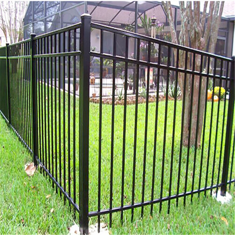 Customized Adjustable Steel Fencing Aluminum Railing Garden Fence Tubular Fence Panel Metal Pool Fence