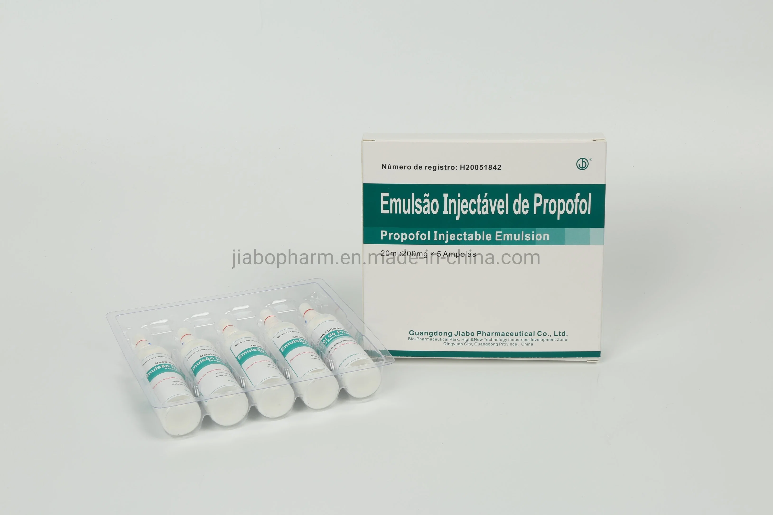 Portuguese Packaging Narcotic Drugs Propofo L Injection 200mg/20ml