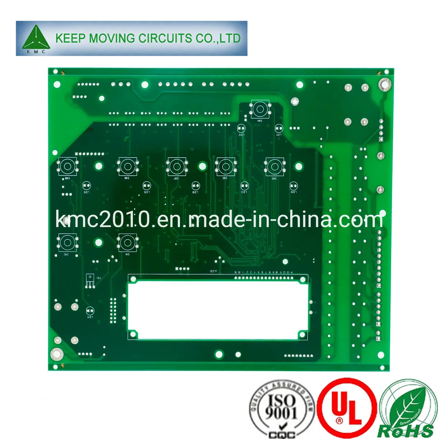 1-50 Fr4 de la capa de PCB con RoHS &amp; Certificado UL