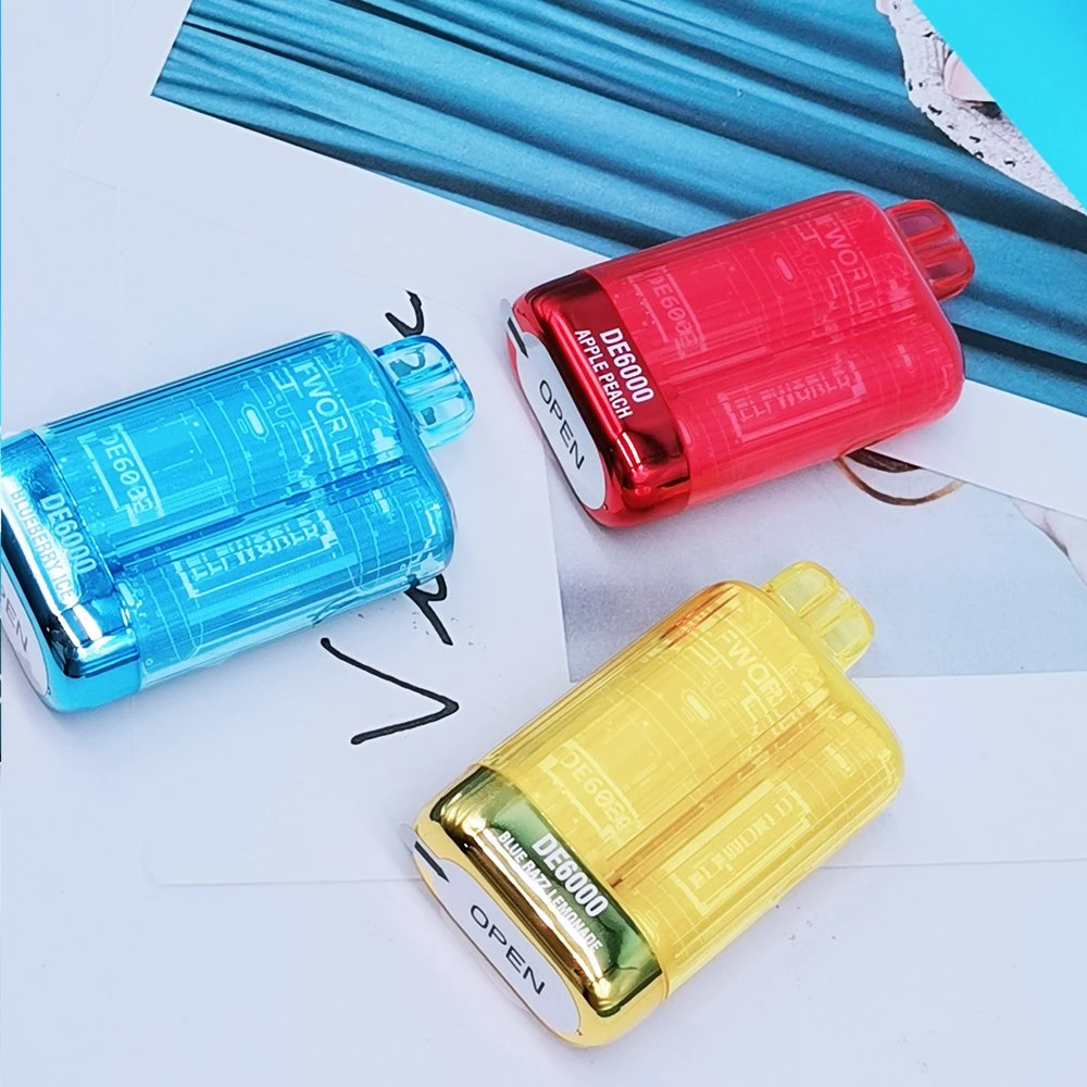 2023 Popular Elfworld De 6000 Puffs Vape 5% Nicotine Tornado Disposable/Chargeable Puff Plus Elf Disposable/Chargeable Crystal Vape