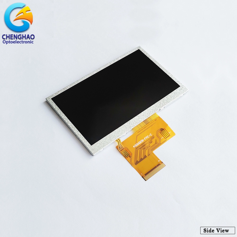 Industry 4.3 Inch 480*272 Dots 12 O'clock View Thin Film Transistor Screen