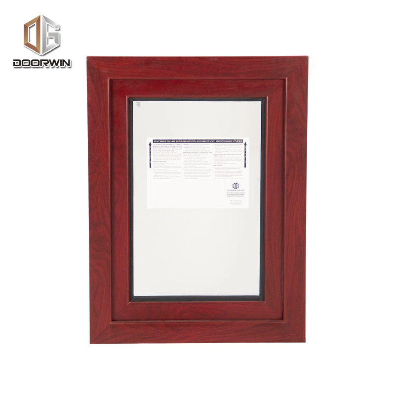 Low-E Glass Heat Insulation Design Wooden Tilt Turn Casement Windows