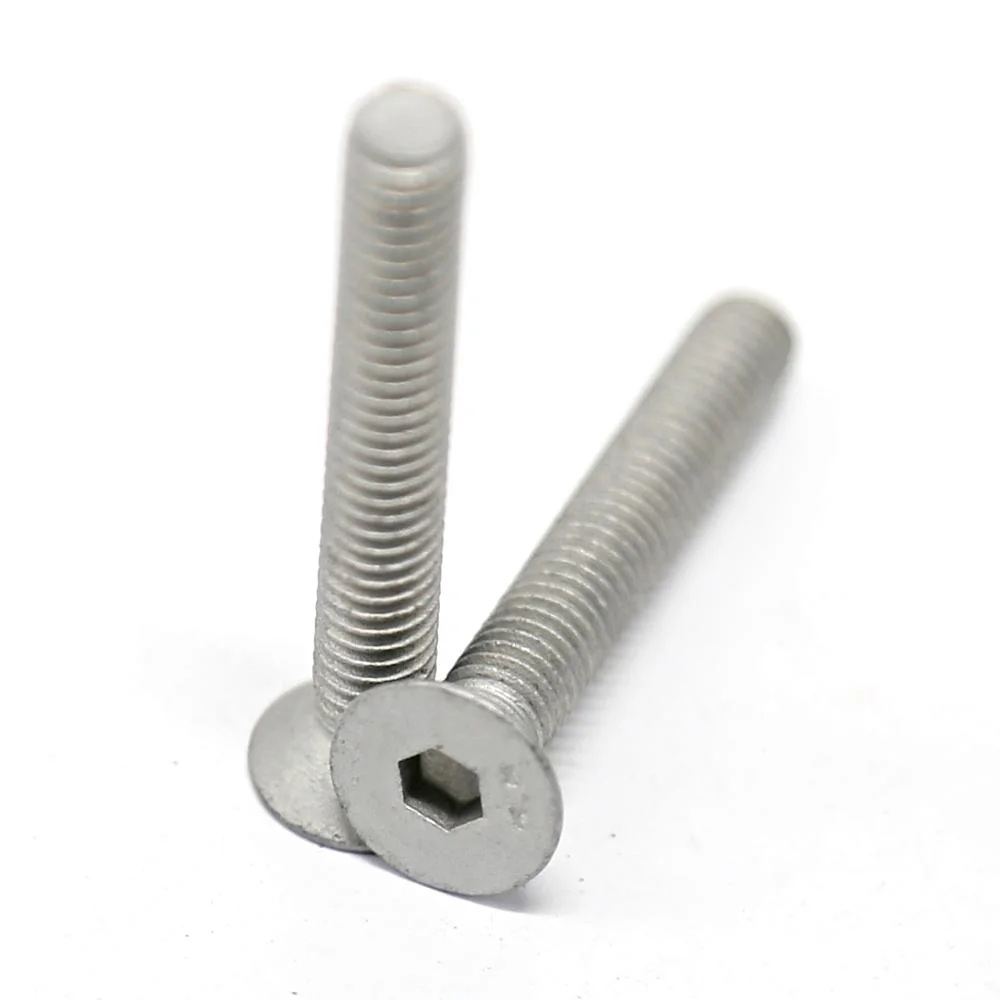 M8X2 1/2" Titanium Alloy Gr5 Hexagon Socket Countersunk Head Screw DIN 7991