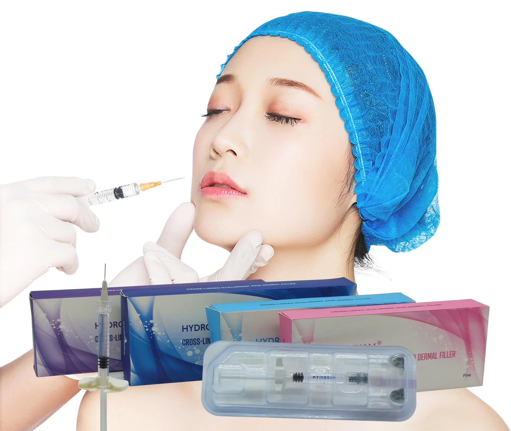 Cross Linkd Sodium Hyaluronate Injection Dermal Filler for Perioral Wrinkles