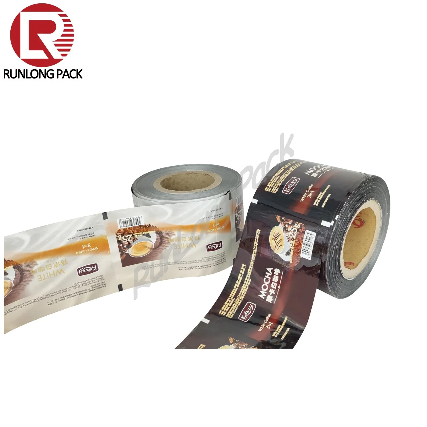 Folha de alumínio da série Café Embalagens rolo plástico filme para saqueta de café em pó Saco de embalagem em rolo