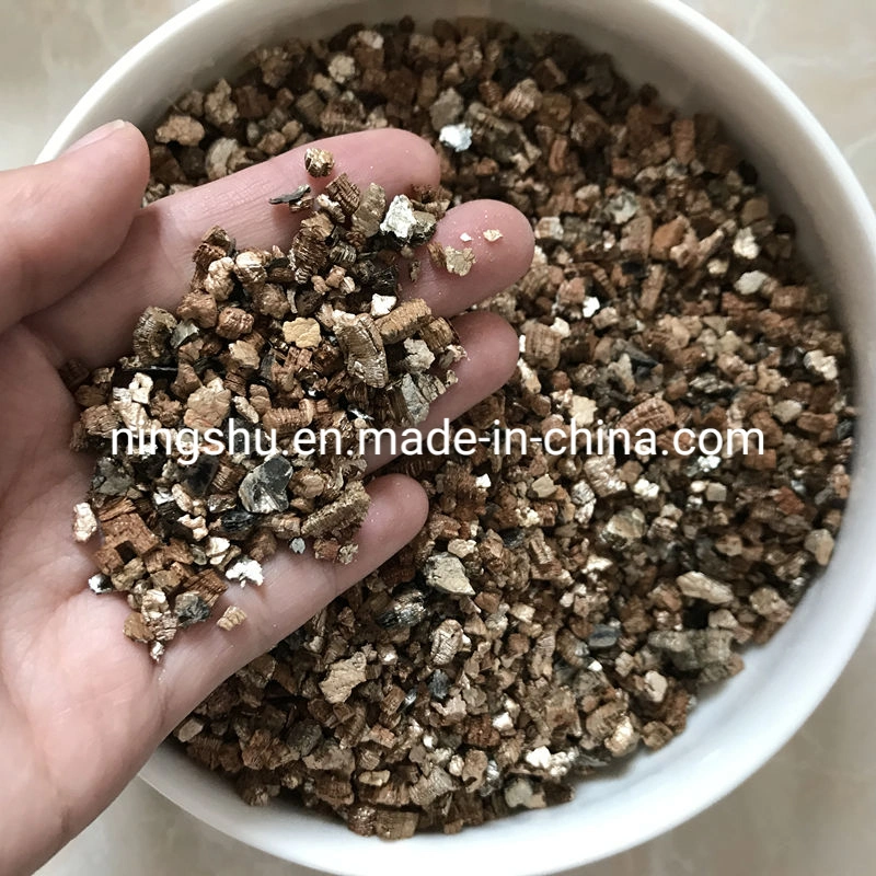 Grado hortícola Vermiculita expandida dorada para cultivar plantas de semillero y cultivar