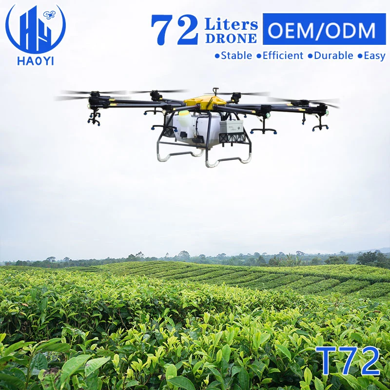 72 Liter Crop Spraying Large Agricultural Drones 72L Sprayer Drone