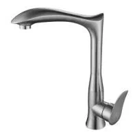 Single Handle Deck Mounted Spout Ceramic Cartridge Ss 304 Shark Shape Luxury Home Kitchen Faucet Mixers