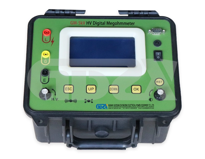 5-10KV High Power Adjustable Digital Display High Voltage Megohm Meter Electronic Insulation Resistance Tester With Print, DAR, PI