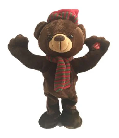 Chinese Factory Hot Selling Musical Shaking Hands X&prime; Mas Bear En71