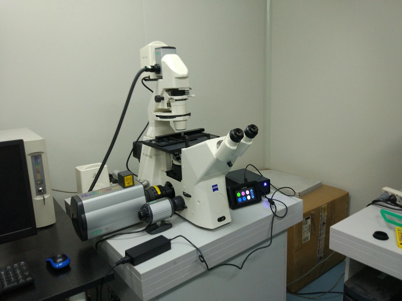 FM-ES3 Microscopio Fuente de luz LED LED para microscopio de fluorescencia