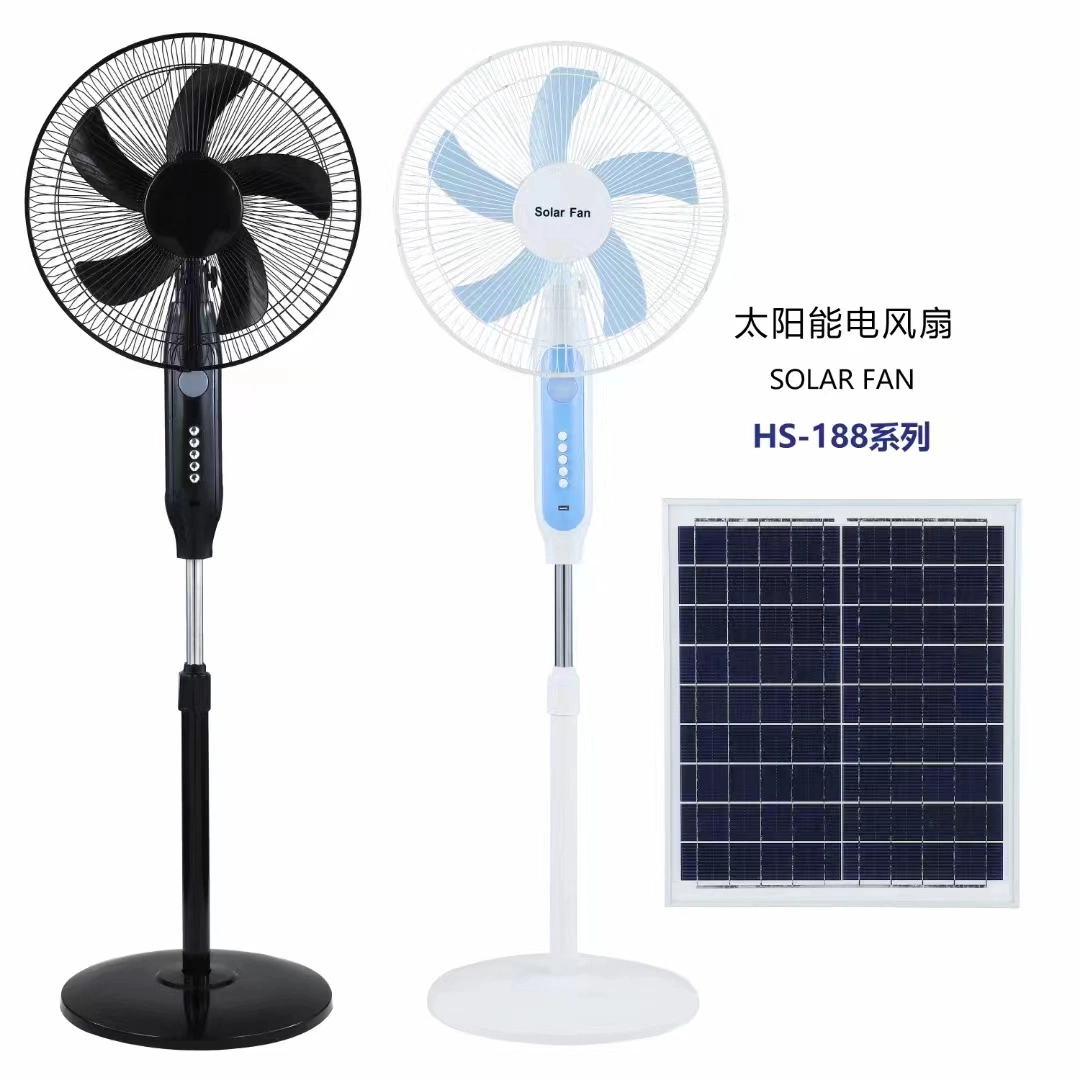 Solar Stand Fan Output Rechargeable Multi- Function Remote Controller Fans Solar Fan Light