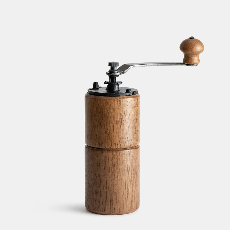 Molinillo de café de cerámica madera ajustable Mini molino para la venta