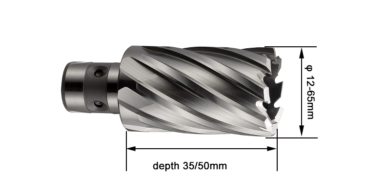 Fein Shank HSS Magnetic Annular Cutter Drill Bits for Steel Pipe