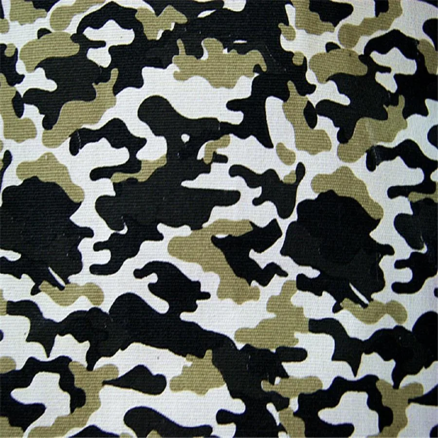 Polyester Waterproof Canvas Fabric for Tent with Camouflage Printed and UV-Proof Coated