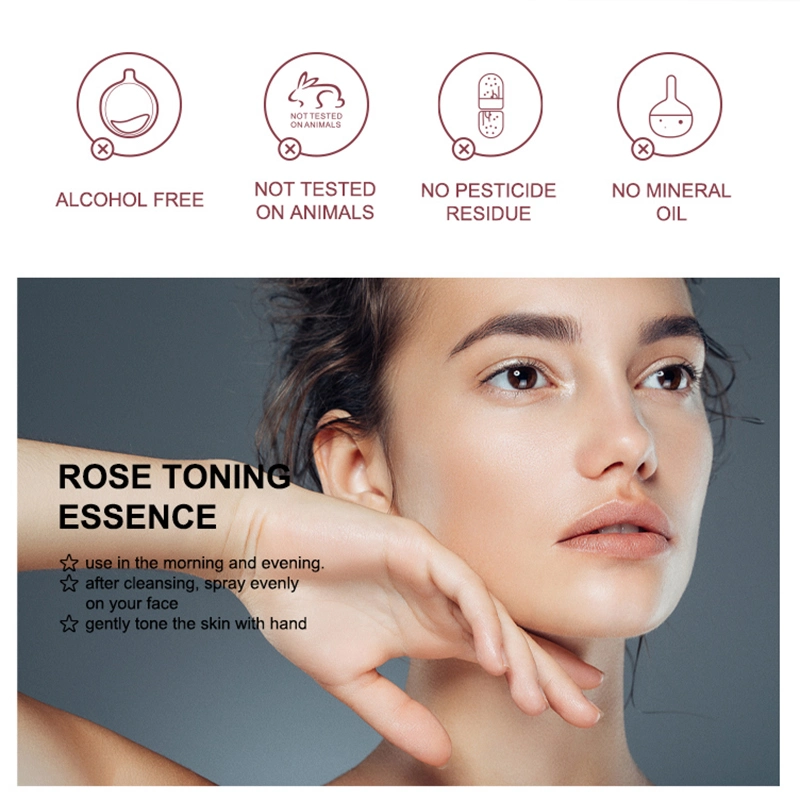 Увлажняющий поверхностный тонер Spray Rose Face Face Face Spray Diser Органическая розовая вода для лица