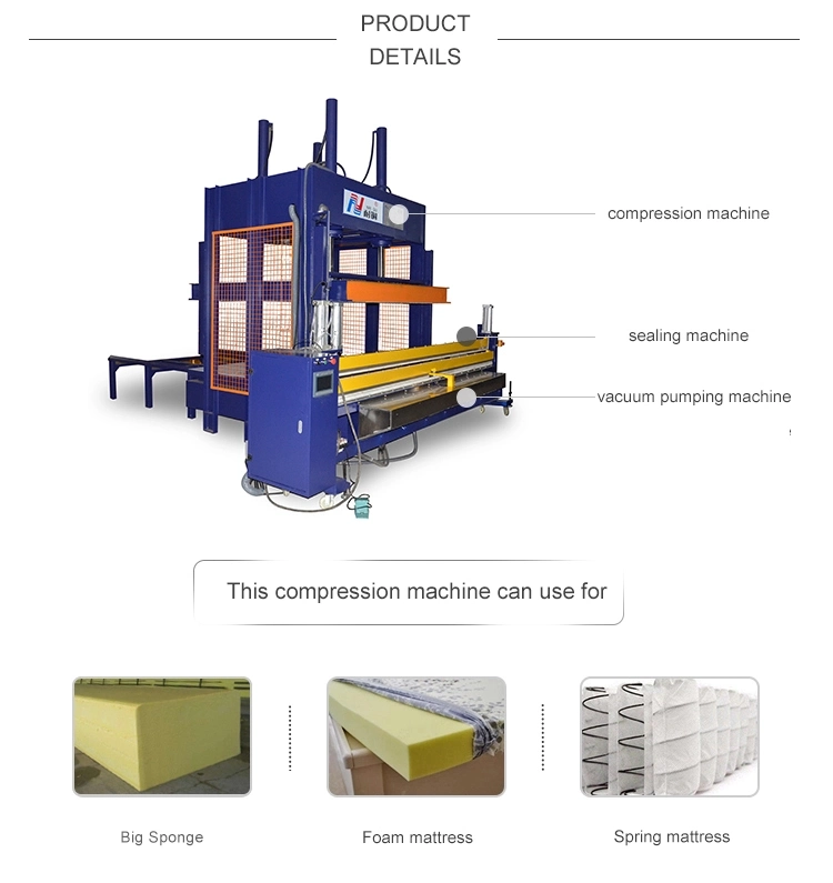 Ng-31m machine de compression automatique d'emballage de mousse