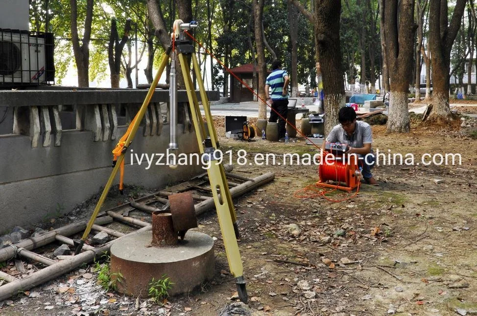 Espetador óptico de borehole de alta resolução OTV orientado a cor de parede borehole Ferramenta de imagem avaliação de fractura de orifícios descendentes Mostrar profundidade e inclinação de Furo