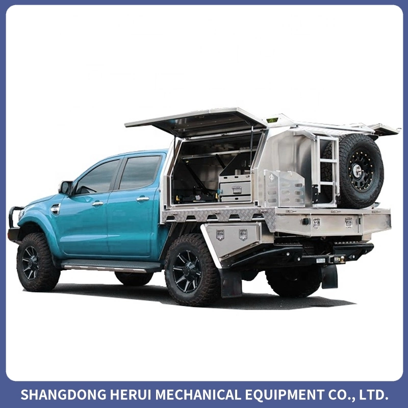 New Standard Waterproof White Aluminum Truck Tool Box Ute Canopy for Truck