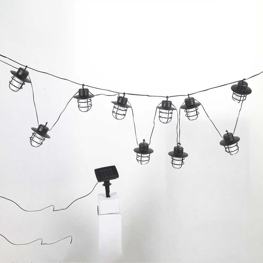 Yichen Solar Rechargeable Plastic LED Lantern String Warm Light