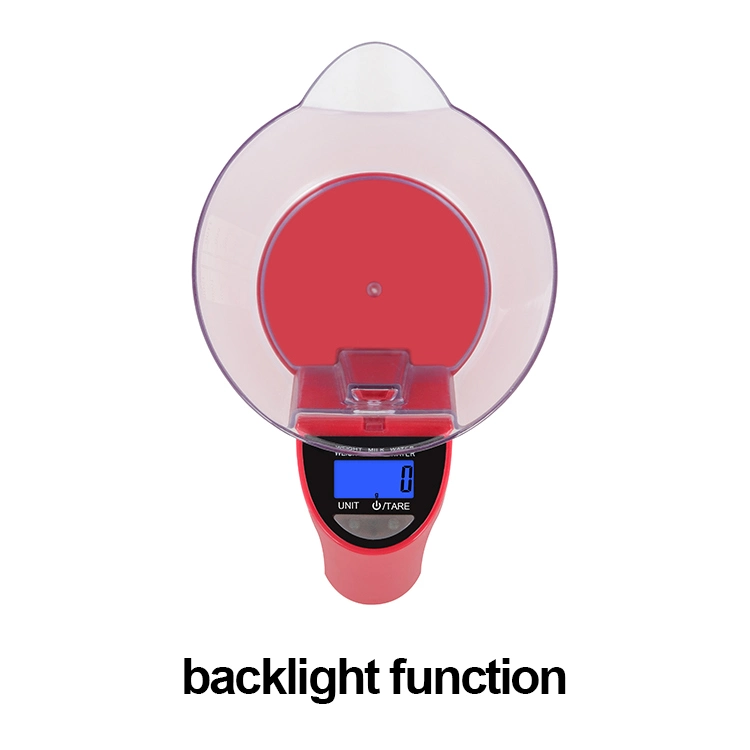 ABS Backlight 2kg Electronic Kitchen Scale with Food Measuring Jug