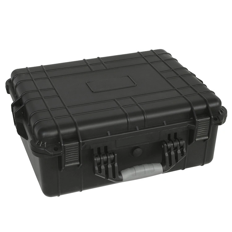 Black Tactical ABS Weatherproof Equipment Case with Customizable Foam