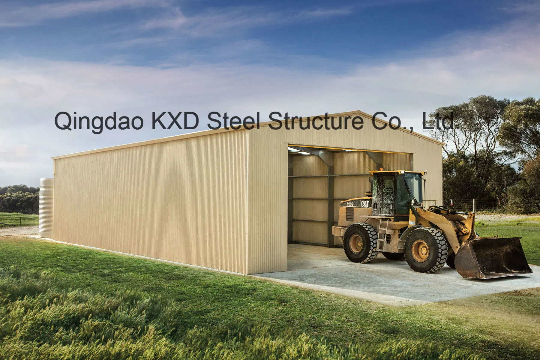 Prefabricated Factory Light Steel Structure Store Farm Hay Warehouse (KXD-95)