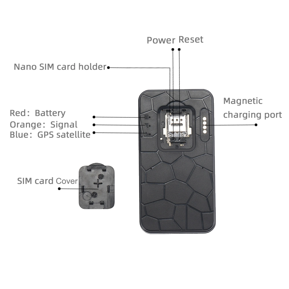 Usine chinoise étanche 4G. Suivi GPS magnétique sans fil super durable pour véhicules, conteneurs et actifs. Y14.