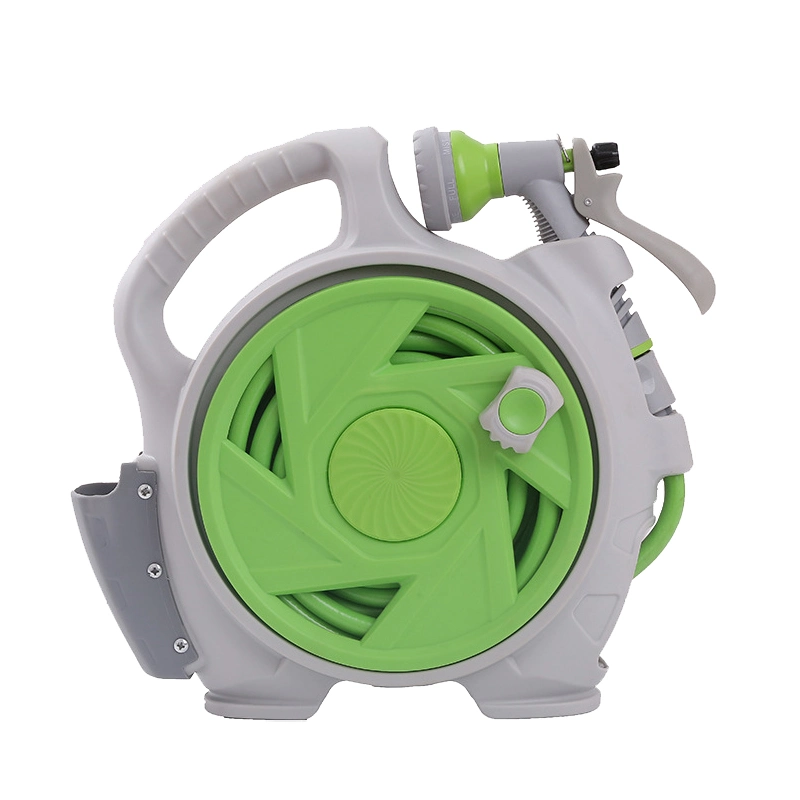 Hot Sale High Quality Auto Portable Garden Hoses & Reels with 7 Patterns Spray Nozzle for Garden