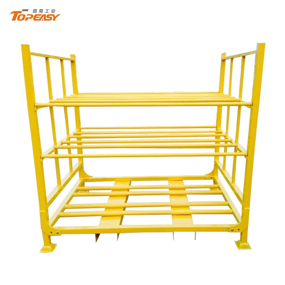 Heavy Duty Stackable Folding Tire Rack Steel Storage Tyre Pallet