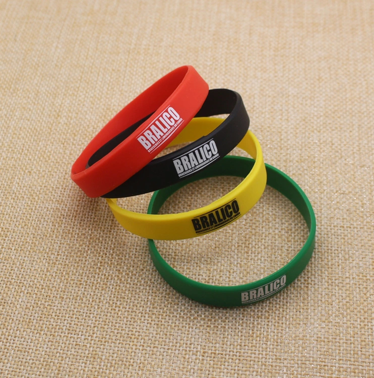 Cheap Custom Colorful Silicone Wristband Promotion Silicone Braclets for Gifts